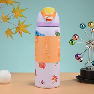 Nuevo Termo Aislado de Acero Inoxidable 304 con Asa, Boquilla y Tapa para Beber, 24/32 oz, con Pajita, Ecológico, Apto para Líquidos Calientes, con Logotipo Personalizado - Product Image 2