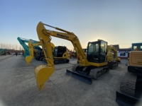Petites heures de travail, excavatrice sur chenilles d'occasion Komatsu PC56 de 5 tonnes, presque neuve et bon marché