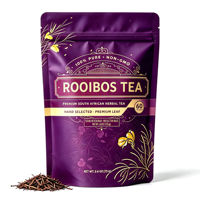 Thé Rouge Rooibos en Sachets Individuels, Doux avec un Arôme Revitalisant, Feuilles de Buisson Rouge Pures, à Boire Chaud ou Glacé