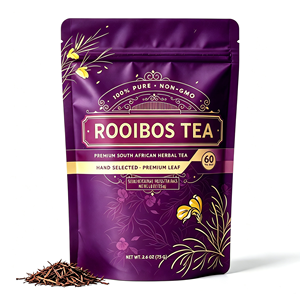 Rooibos Roter Kräutertee in Einzelverpackungen, Süß mit Erfrischendem Aroma, Reine Rote Bush-Blätter, Heiß oder Eiskalt Genießbar - Product Image 1