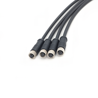 Câble de capteur KRONZ M8, droit, 3 broches, femelle, code A, étanche IP67, connecteur circulaire aéronautique