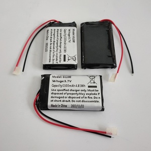 Có thể sạc lại GL100 3.7V 1300mAh Lithium Ion Li Polymer battery pack với PCB và hai dây - Product Image 4