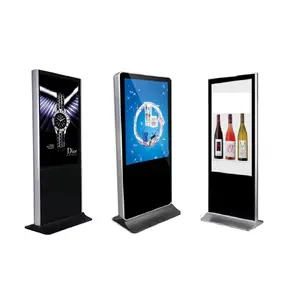 LCD Video Monitor Advertising Floor Standing Selfie Mirror HD Outdoor Portable Digital Signage Display Stands Kiosk Touch Screen