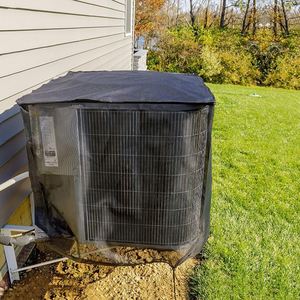 Waterproof AC Mesh Outdoor Unit Cover 600D Breathable Full <b>PVC</b> Mesh Removable <b>Top</b> Dust Cover for Air Conditioner - Product Image 4