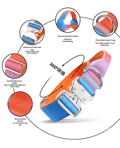 <span class=keywords><strong>Collar</strong></span> para Perro Resistente de 2 Pulgadas con Degradado, <span class=keywords><strong>Metal</strong></span> Plateado y Neopreno Cómodo para Entrenamiento - Product Image 4