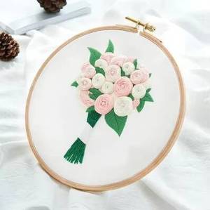 วัสดุงานปักมือแบบ DIY ปรับแต่งได้ ลายการ์ตูนพืช ผ้าสำหรับงานฝีมือ ใช้งานง่ายด้วยมือเดียว - Product Image 1