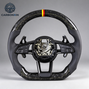 Volant RS personnalisé avec cuir pour Audi A6 C7 RS3 8Y RS4 RS5 B9.5 RS6 C8 2021-2024 - Fibre de carbone - Product Image 4