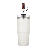 Christian jésus Bible 8mm 10mm Silicone potable 40 oz gobelet bouteille d'eau anti-poussière paille charme pointe couverture capuchon Topper