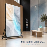 Mur vidéo LED intérieur pliable Full HD UHD 3840Hz à haute fréquence de rafraîchissement P1.86 avec HDR10, luminosité de 1200 cd et garantie de 2 ans