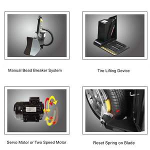 Run Flat Tire Changer Máquina de cambio de neumáticos automática Center-Clamp Equipo de garaje - Product Image 3