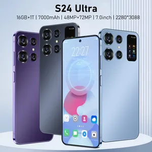 Çoklu dil unlocked s24 ultra 5G çift SIM kartları ile sıcak satış cep telefonu