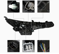 Phare LED version US, feux de croisement et de route, DRL, style OEM, remplacement pour Toyota Corolla SE 2023-2025