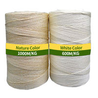 Fil de sisal 100% Nature 600 m/kg et 1000 m/kg-Corde de sisal fine blanche/naturelle-Fil de sisal à pli unique