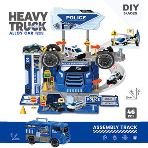 Nouveau design piste d'assemblage jouets déformation voiture scène portable ensemble de parking en plastique - Product Image 2