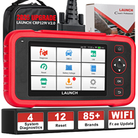 Escáner de Diagnóstico para Autos CRP129I V2.0, Pantalla LCD Roja, Wifi, OBD2, Sistema Completo, Herramienta Universal