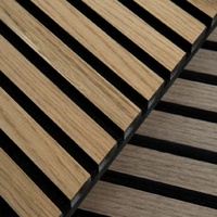 Panneau acoustique en bois Akupanel avec dos en feutre polyester, panneau mural haute performance pour la réduction du bruit