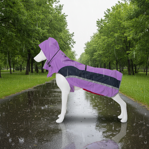 थोक में सबसे अधिक बिकने वाला समायोज्य नायलॉन वाटरप्रूफ कुत्ते के कपड़े जाल में बाहरी चिंतनशील कुत्ते हुडी वर्षा कोट - Product Image 1