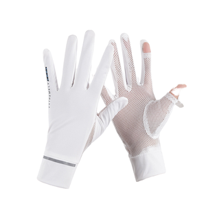 Gants de protection solaire anti-UV pour la plage en plein air, en nylon ultra fin et respirant, compatibles avec les écrans tactiles, pour femmes, pour dormir - Product Image 1