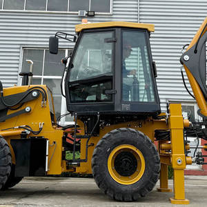 Certification CE, machine excavatrice de pointe, excavatrice sur roues avec différents accessoires, chargeuse-pelleteuse durable. - Product Image 3