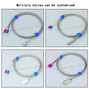 مستشعر حرارة بلاتيني <span class=keywords><strong>PT100</strong></span> مقاوم للماء من الفولاذ المقاوم للصدأ مع مسبار حراري من النوع K قابل للتخصيص - Product Image 4