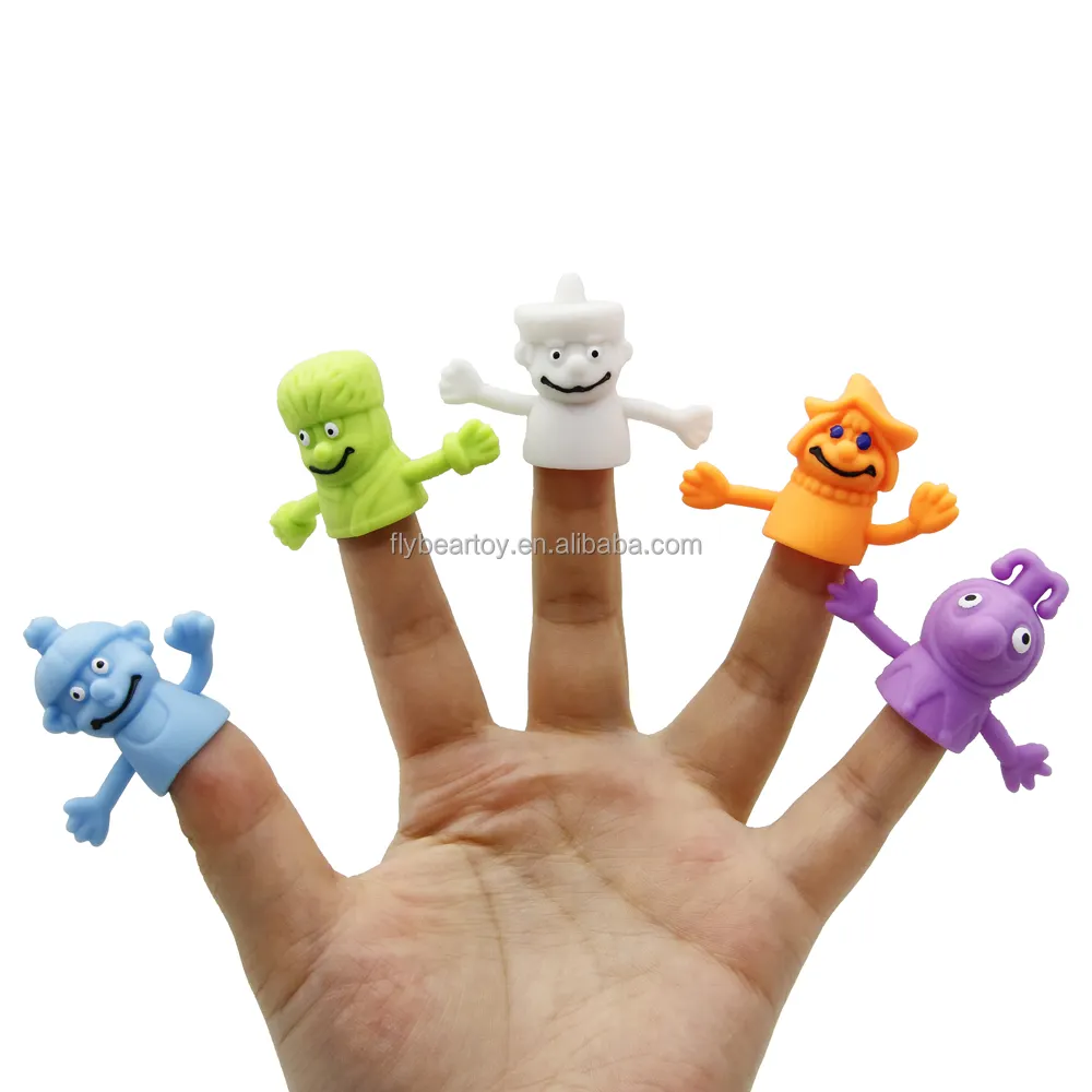 2023 yeni tasarım OEM ODM ucuz Mini el bebek sıkı yumuşacık parmak kuklası karyolası oyuncaklar parmak kuklası çocuklar için