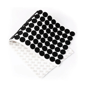 Tampons adhésifs en caoutchouc de silicone antidérapants, tampons de protection circulaires, 1 mm Shore35, tampons en silicone antidérapants personnalisés - Product Image 1