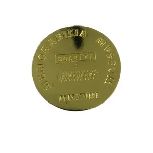 Pièce d'or en métal souvenir avec conception personnalisée votre propre logo en alliage de zinc pour cadeau