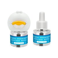 Diffuseur de phéromones apaisantes pour petits chiens, classique, en plastique, à brancher, kit 3-en-1 avec 2 recharges de 48 ml, stockage de 6 mois pour soulager l'anxiété