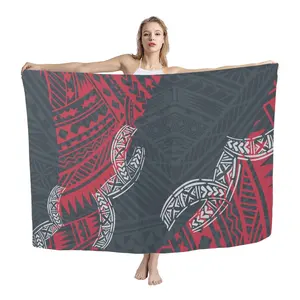 Polynesian Design Printed Sarong Women Beachwear Soft Sarong Asia & Pacific Islands Clothing Wrap Swimsuit Sarong Cover Up