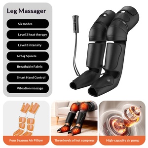 3-Segment Air Compression Leg Massager, Popular Electric Heat Air Wave Pressure Calf & Leg Massage Wraps - Product Image 3