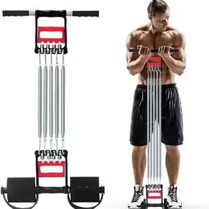 Appareil de musculation portable 3-en-1 réglable avec ressort et bande élastique en acier inoxydable - Product Image 2
