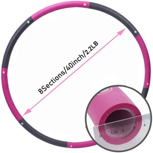 8 Aros de Ejercicio con Peso y Acolchado Suave Desmontables, Círculos de Fitness para Adultos y Niños - Product Image 4