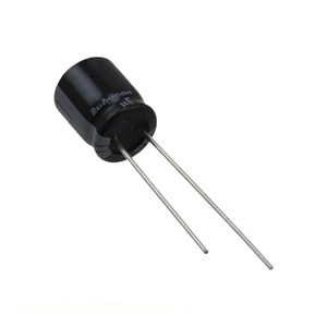 ตัวเก็บประจุแบบ Through Hole รุ่น 8AX1100MEFC10X12.5 ความจุ 1100 ไมโครฟารัด  วัสดุอะลูมิเนียม  1100UF 20% 8V แบบขาเสียบเรเดียล TH - Product Image 1