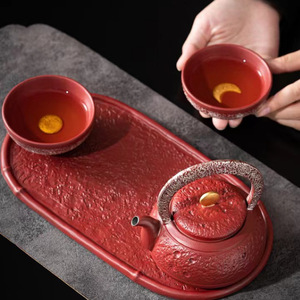 Set da tè in ceramica Wenchuang vestito una pentola due tazze <span class=keywords><strong>di</strong></span> vassoio Kung Fu Set da tè cinese scatola regalo - Product Image 5