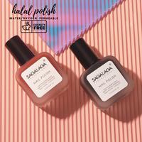 SAGALAGA Vernis à ongles Halal, peel-off ou non peel-off, véritablement respirant, végétalien, perméable, respectueux de l'air, séchage rapide, personnalisé