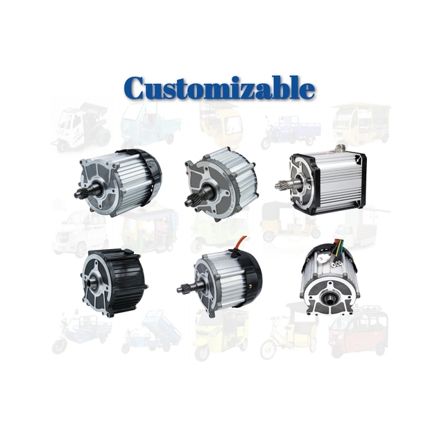 1500W 60V 72V BLDC Mid Mounting DC Brushless Electric Tricycle Motor