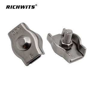 Clip de fixation pour câble métallique RICHWITS en acier inoxydable 304, 10 mm, métrique, usage général industriel - Product Image 1
