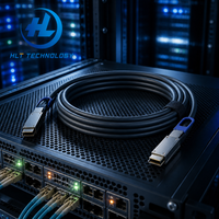 Cable Pasivo QSFP+ DAC de 40G QSFP-40G-CU5M de 5m, Interconexión de Cobre de Alta Velocidad y Baja Latencia para Redes Empresariales