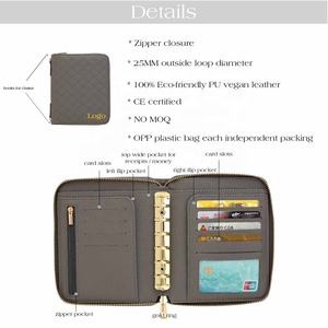 <span class=keywords><strong>Carpeta</strong></span> de Cuero A7 Acolchada de Piel Sintética Pebble de Hongbo, la Más Vendida, con Hoja Separadora y Divisores Disponibles - Product Image 5