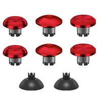 Kit de réparation de capuchons de joystick métalliques 6 en 2, axe métallique haute durabilité, compatible avec les manettes PS5, DS5, Switch Pro, Xbox
