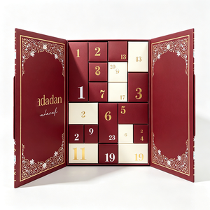 Boîtes de calendrier de l'<span class=keywords><strong>avent</strong></span> personnalisées vides avec finition vernie, papier recyclable personnalisé pour cosmétiques, bijoux, parfums - Product Image 1