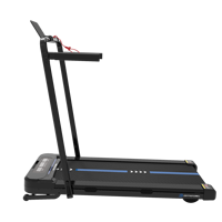 Premium Faltbares Leises Elektrisches Laufband mit Neigungsverstellung und Griffstange 1050x400mm, 130kg Tragkraft, Flaches Laufpad für Apartments