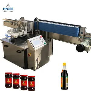 Automatic wet/cold glue labeling machine for glass bottle beer can labeller with paste aluminum container sticker