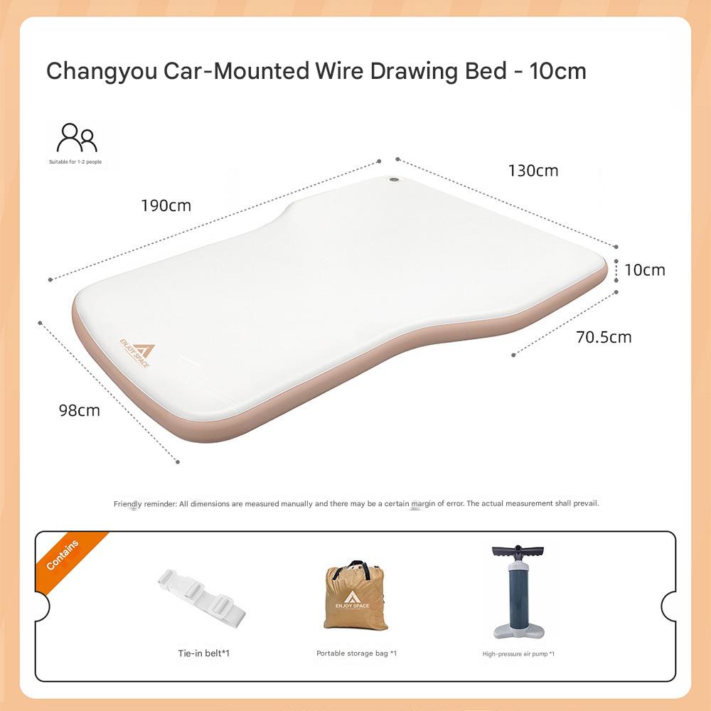 Lit de tréfilage monté sur véhicule de 190 cm, pompe manuelle