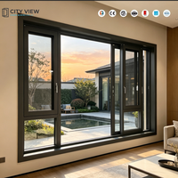 Ventana Abatible y Giratoria de Aluminio con Rotura de Puente Térmico y Vidrio Templado para Uso Residencial