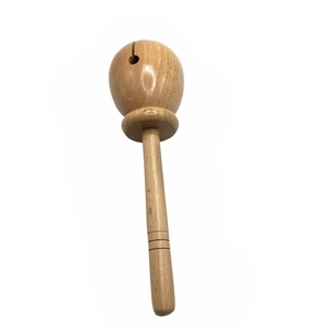 Bloc de percussion en bois naturel avec maillet, instrument de percussion manuel pour l'enseignement musical en maternelle, jouet éducatif - Product Image 2