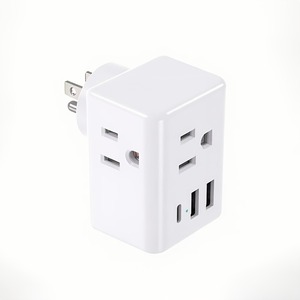 3 Port USB <b>Extension</b> <b>Socket</b> with Plastic Housing US <b>Plug</b> Power Distribution Charger for Travel & Home Use - Product Image 5