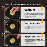 Conteneur cylindrique hermétique en verre sodocalcique de qualité alimentaire, scellé sous vide, pour le stockage de grains de café, de café moulu et de thé, style chinois