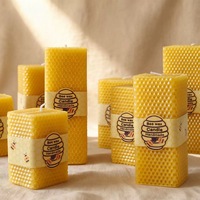 Nouveauté d'usine : Coffret cadeau de bougies parfumées 100 % cire d'abeille naturelle – Écologique, longue durée de combustion pour anniversaires et mariages