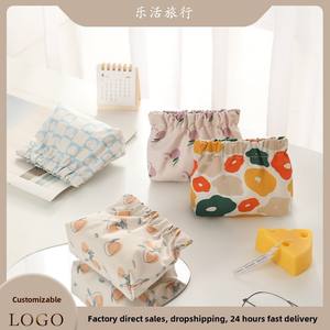 Bolsa de Almacenamiento Portátil de Moda, Monedero con Colgante Bonito para Lápiz Labial y Monedas, Bolsa de Maquillaje Pequeña de Tela y Aluminio, Venta al por Mayor - Product Image 2